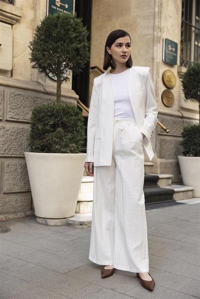 51128 CEKET PANTOLON TAKIM BEYAZ