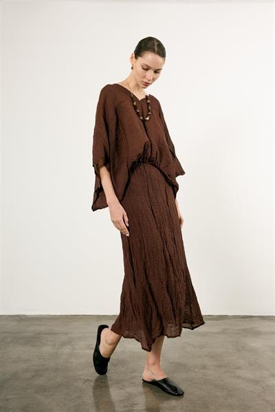 51134 BLUZ ETEK TAKIM KAHVE