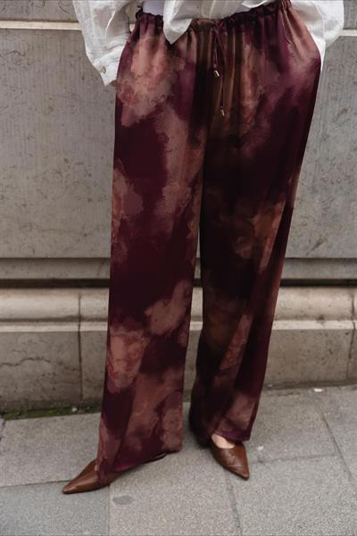 51138 EMPİRME SATEN PANTOLON MÜRDÜM