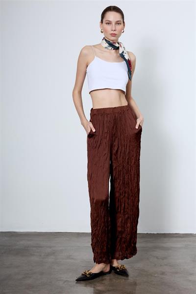 51142 KRAŞLI PANTOLON KAHVE