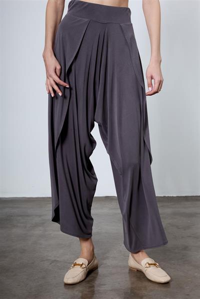 51147 YIRTMAÇLI ŞALVAR PANTOLON ANTRASİT