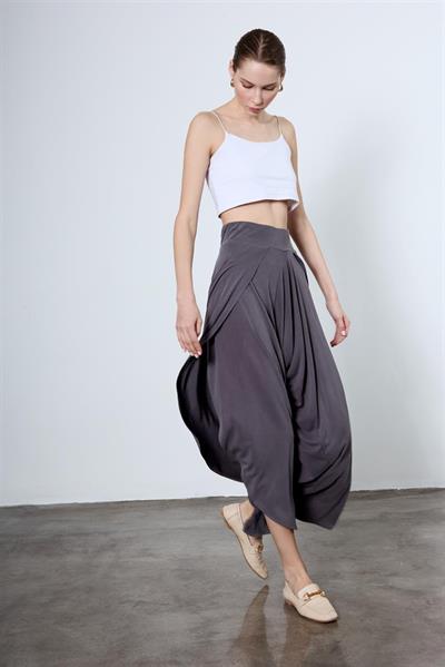 51147 YIRTMAÇLI ŞALVAR PANTOLON ANTRASİT