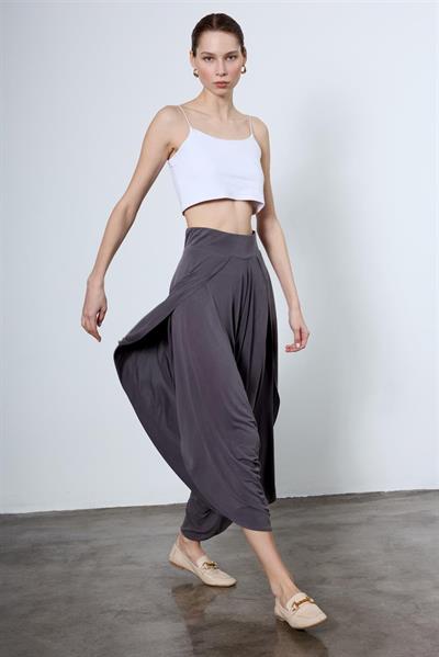 51147 YIRTMAÇLI ŞALVAR PANTOLON ANTRASİT