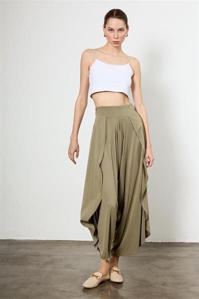 51147 YIRTMAÇLI ŞALVAR PANTOLON HAKİ