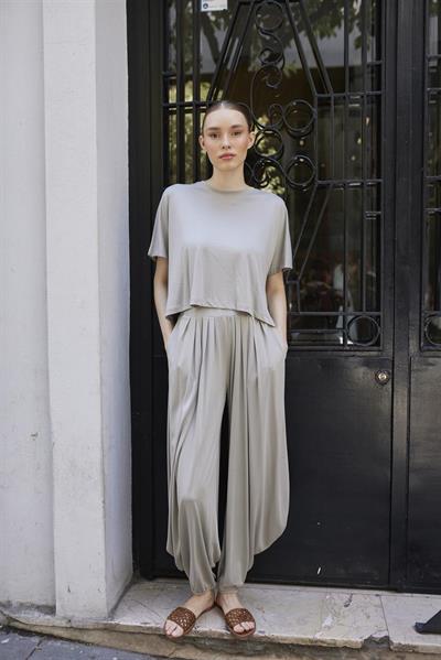 51149 TİŞÖRT PANTOLON TAKIM VİZON