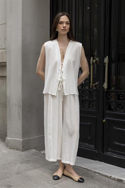 51155 YELEK PANTOLON TAKIM BEYAZ