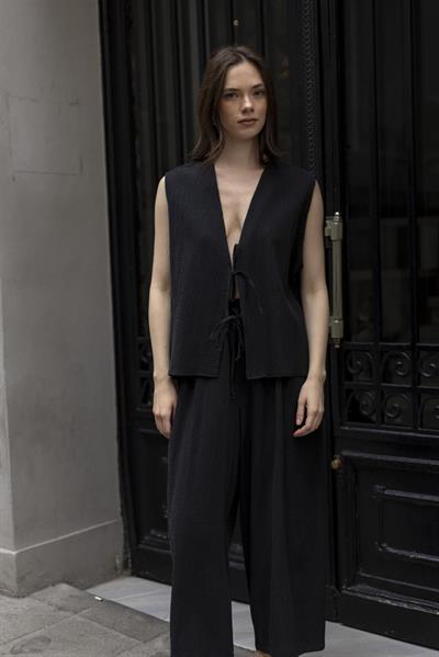 51155 YELEK PANTOLON TAKIM SİYAH