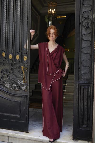 51160 KİMONO TAKIM BORDO