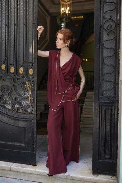 51160 KİMONO TAKIM BORDO