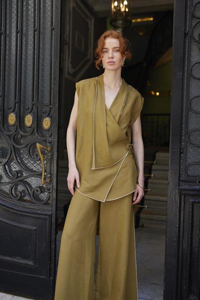 51160 KİMONO TAKIM OLİVE