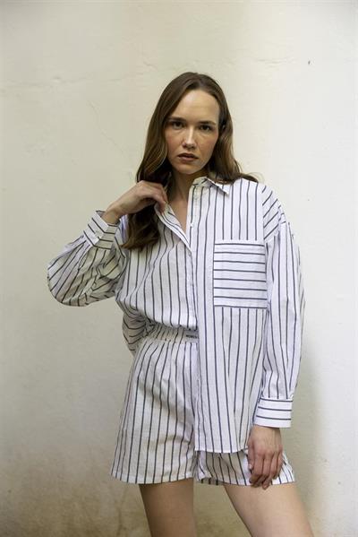 51177 GÖMLEK ŞORT TAKIM BEYAZ