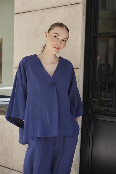 51189 BLUZ PANTOLON TAKIM LACİVERT