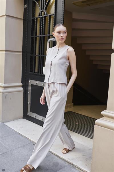 51192 KOLSUZ BLUZ PANTOLON TAKIM TAŞ