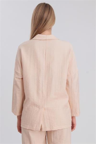 9020 ŞAL YAKA KRUVAZE CEKET TAŞ