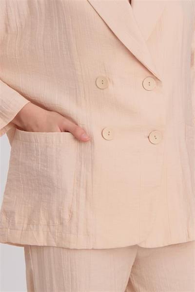 9020 ŞAL YAKA KRUVAZE CEKET TAŞ