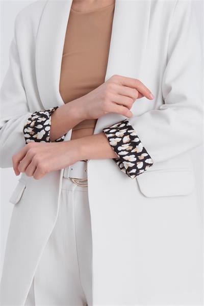 9227 ŞAL YAKA CEKET BEYAZ