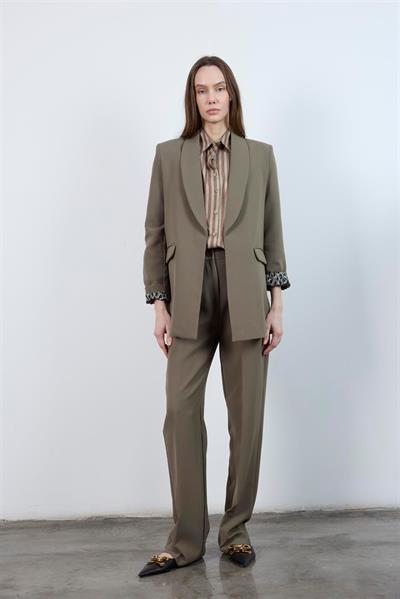 9227 ŞAL YAKA CEKET HAKİ