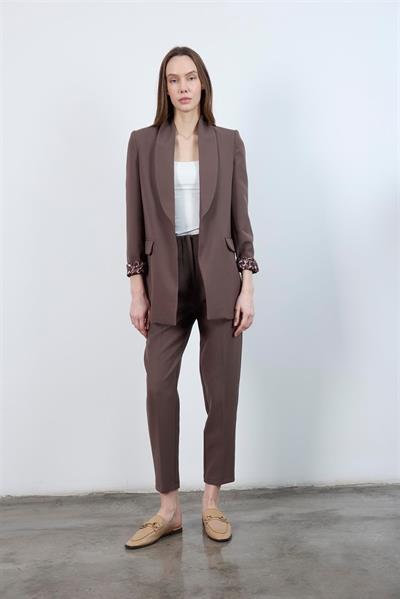 9227 ŞAL YAKA CEKET KAHVE