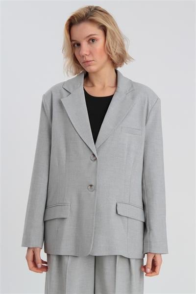 9281 POLİVİSKON CEKET GRİ