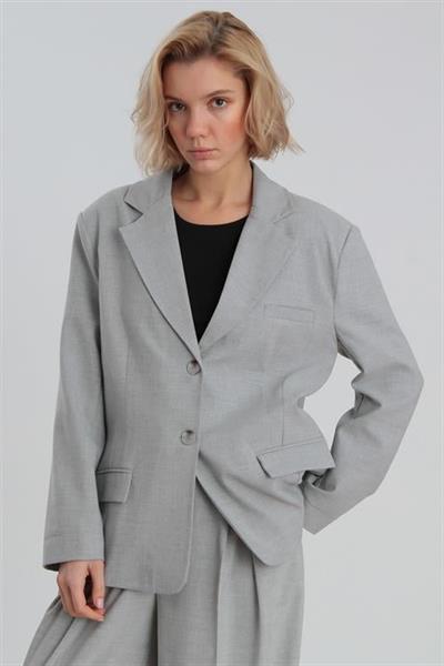 9281 POLİVİSKON CEKET GRİ