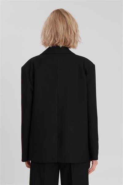 9281 POLİVİSKON CEKET SİYAH