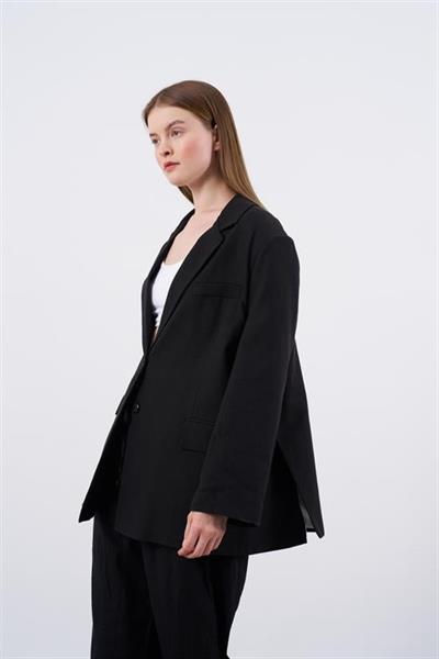 9433 KETEN CEKET SİYAH