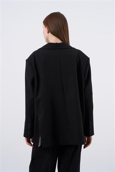 9433 KETEN CEKET SİYAH