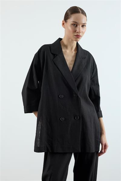 9450 KRUVAZE CEKET PANTOLON TAKIM SİYAH