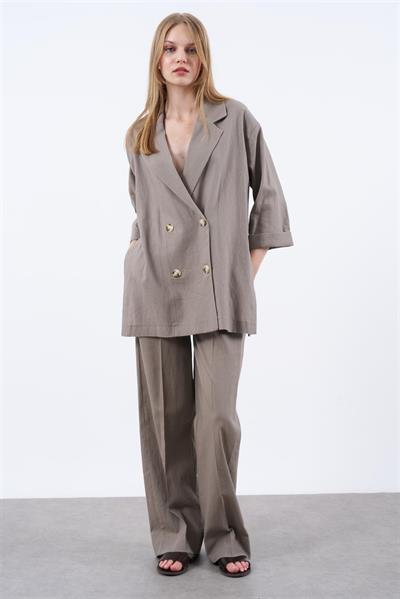 9450 KRUVAZE CEKET PANTOLON TAKIM VİZON