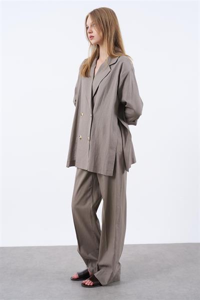 9450 KRUVAZE CEKET PANTOLON TAKIM VİZON