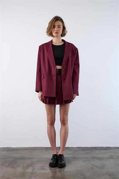 9484 POLİVİSKON CEKET BORDO