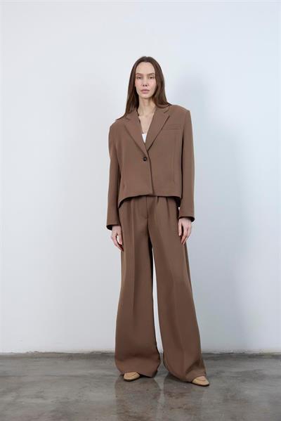 9489 CEKET PANTOLON TAKIM CAMEL