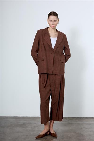 9551 PANTOLON CEKET TAKIM KAHVE