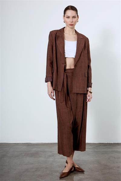 9551 PANTOLON CEKET TAKIM KAHVE