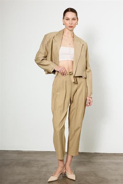 9557 CROP CEKET PANTOLON TAKIM HAKİ