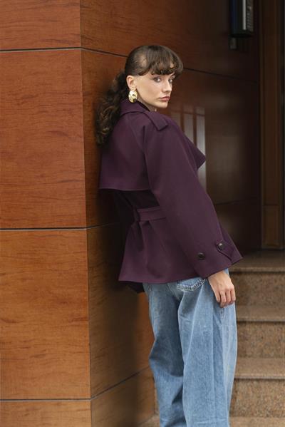 9587 ARA YAKALI TRENÇ MÜRDÜM