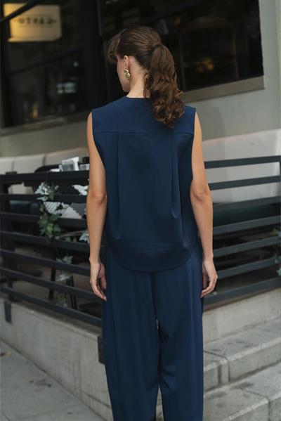 9588 YELEK PANTOLON TAKIM LACİVERT