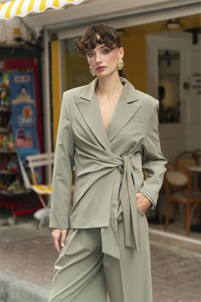 9604 YANDAN BAĞLAMALI CEKET HAKİ