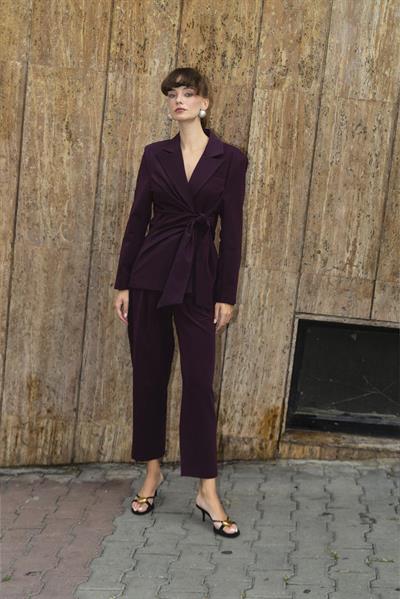 9604 YANDAN BAĞLAMALI CEKET MÜRDÜM