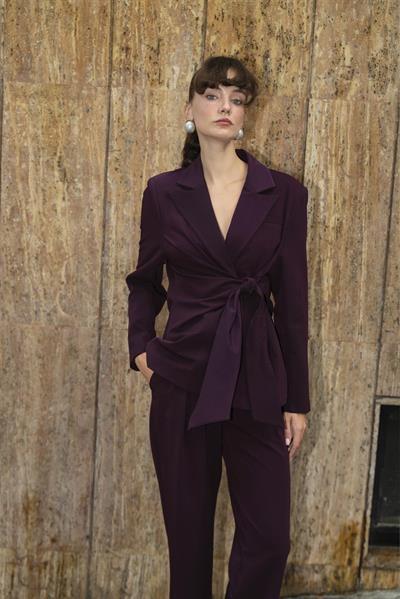 9604 YANDAN BAĞLAMALI CEKET MÜRDÜM