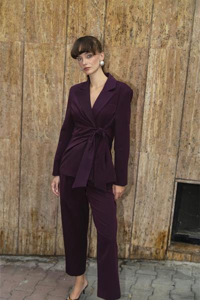 9604 YANDAN BAĞLAMALI CEKET MÜRDÜM