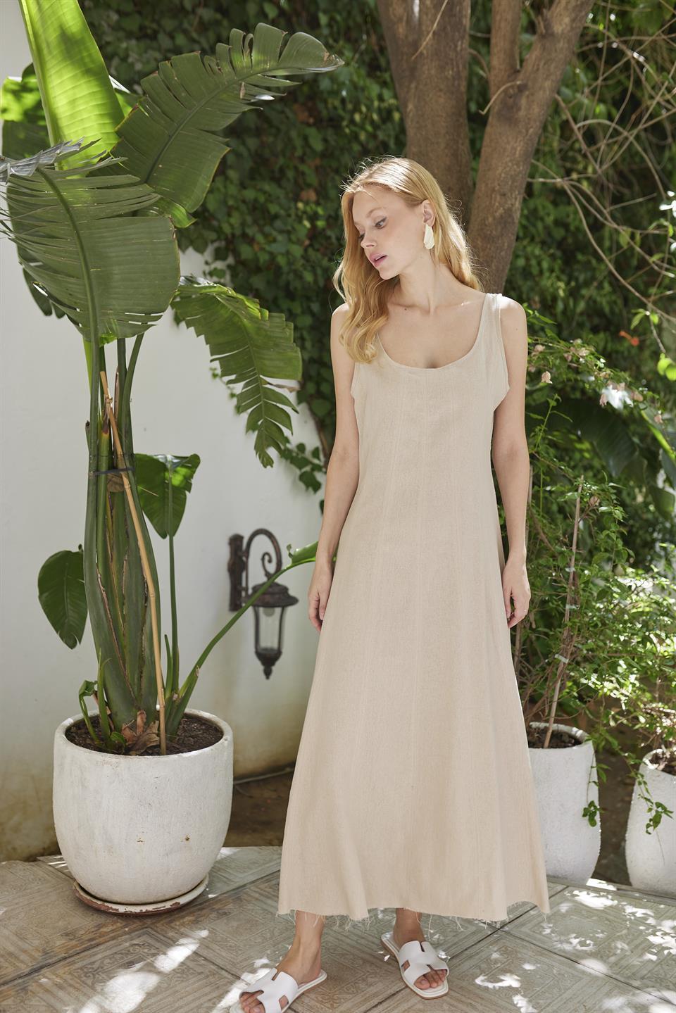 3325 ASKILI KETEN ELBİSE TAŞ