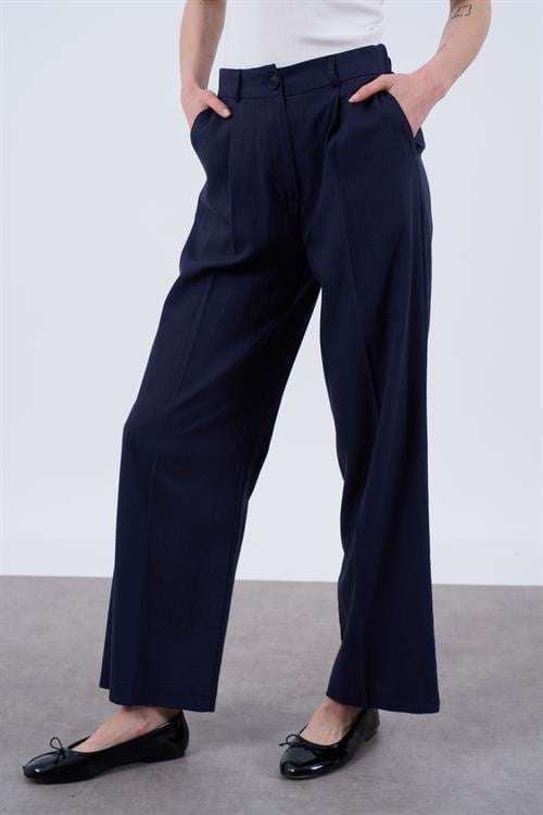 51016 KETEN PANTOLON LACİVERT