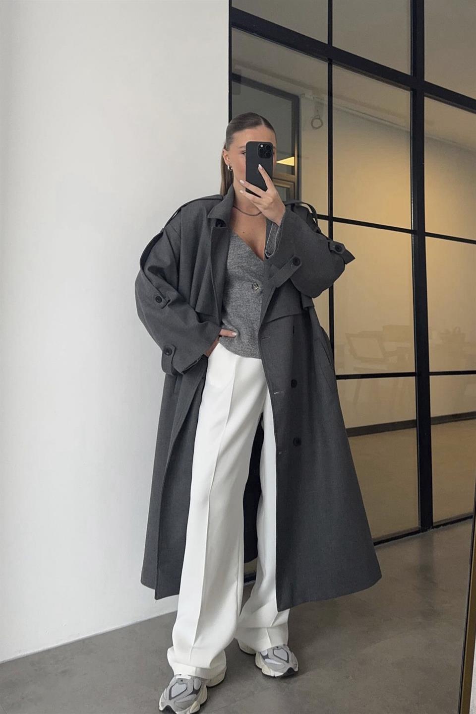 9476 POLİVİSKON TRENÇ ANTRASİT