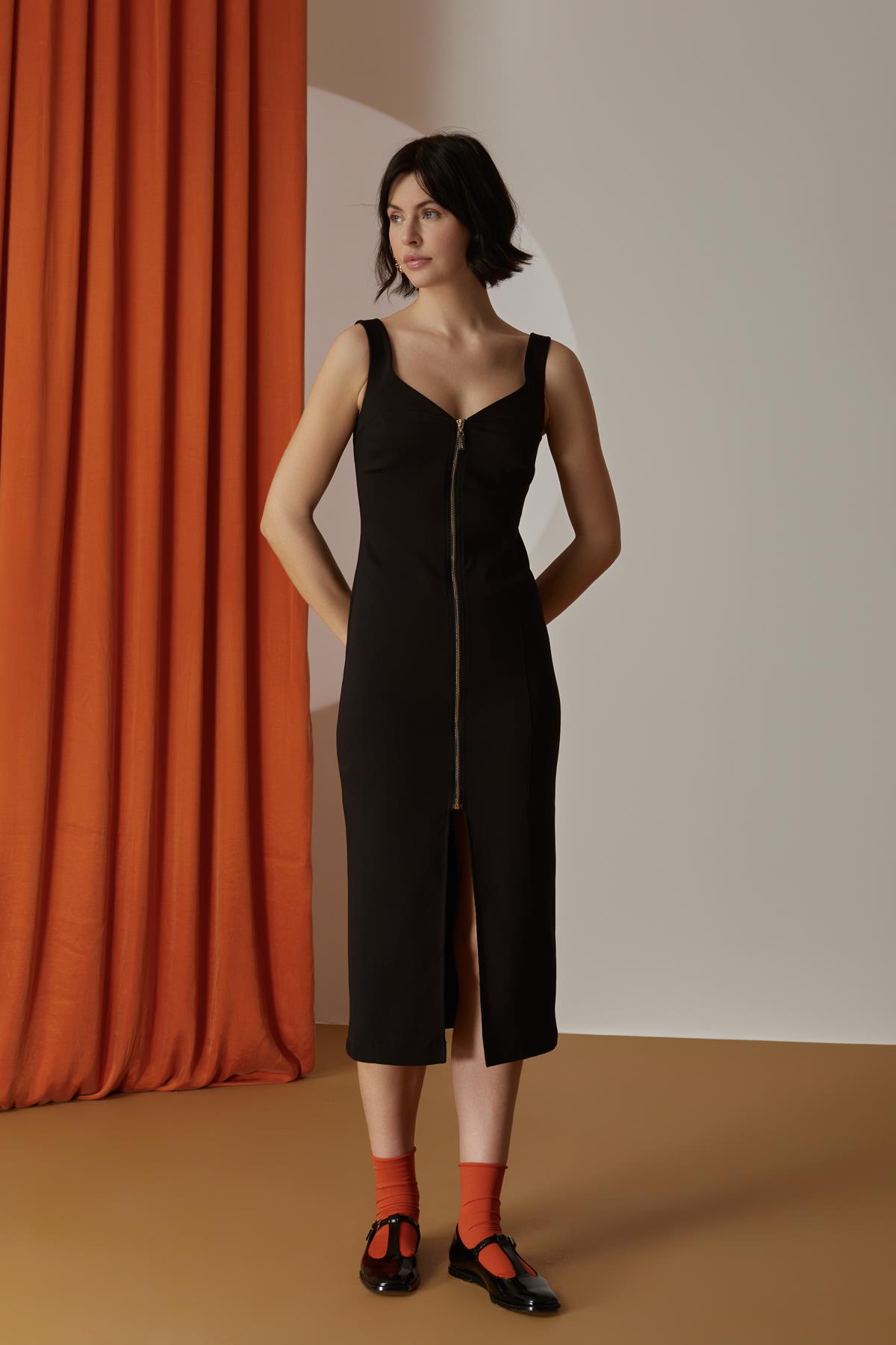 NAAR 12105 ELBİSE SİYAH