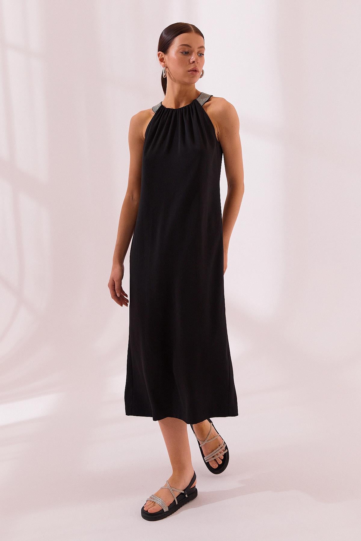 NAAR 12113 ELBİSE SİYAH