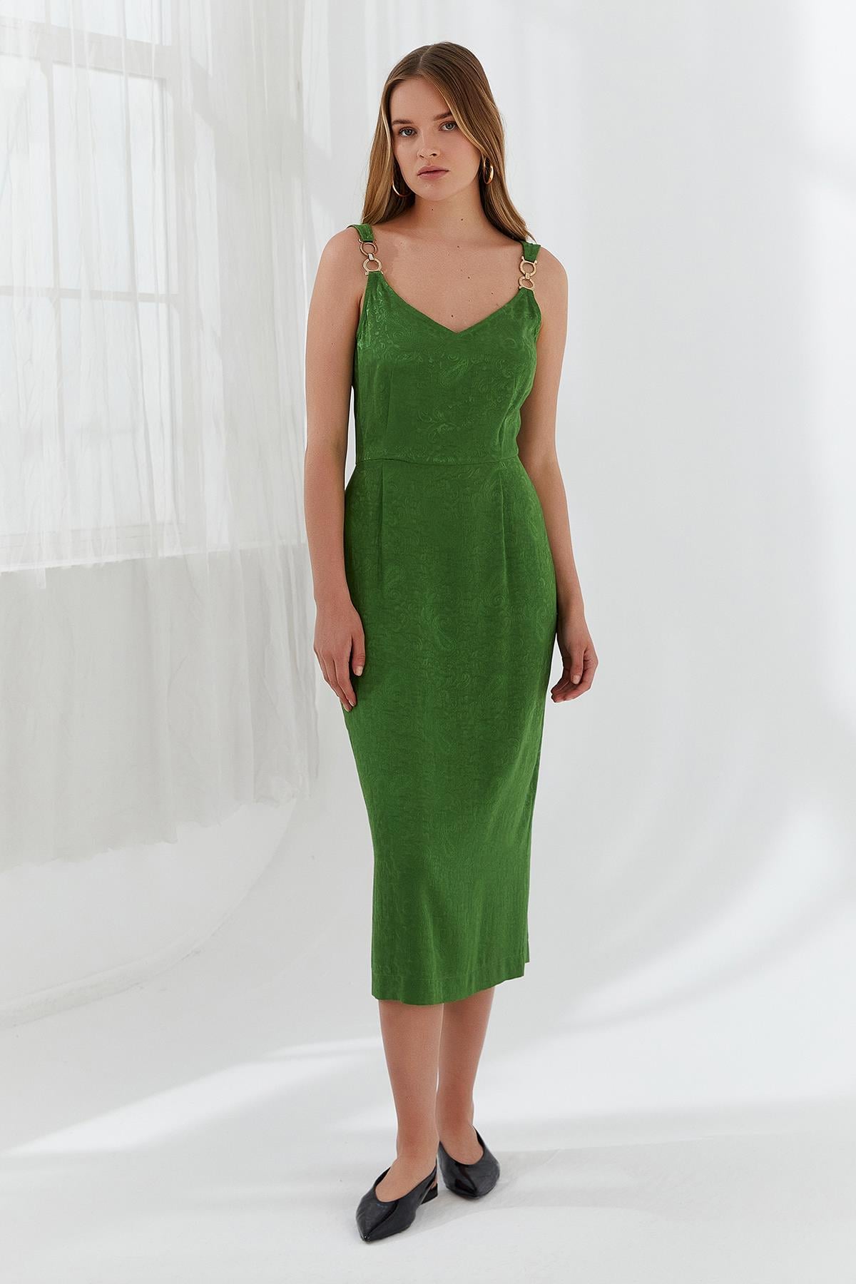 NAAR 12124 ELBİSE YEŞİL