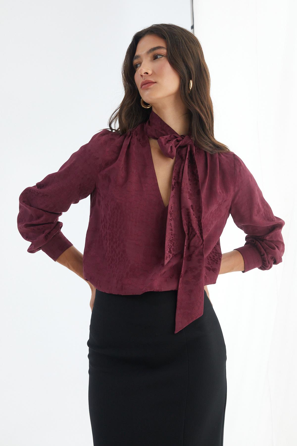 NAAR 22318 BLUZ MÜRDÜM