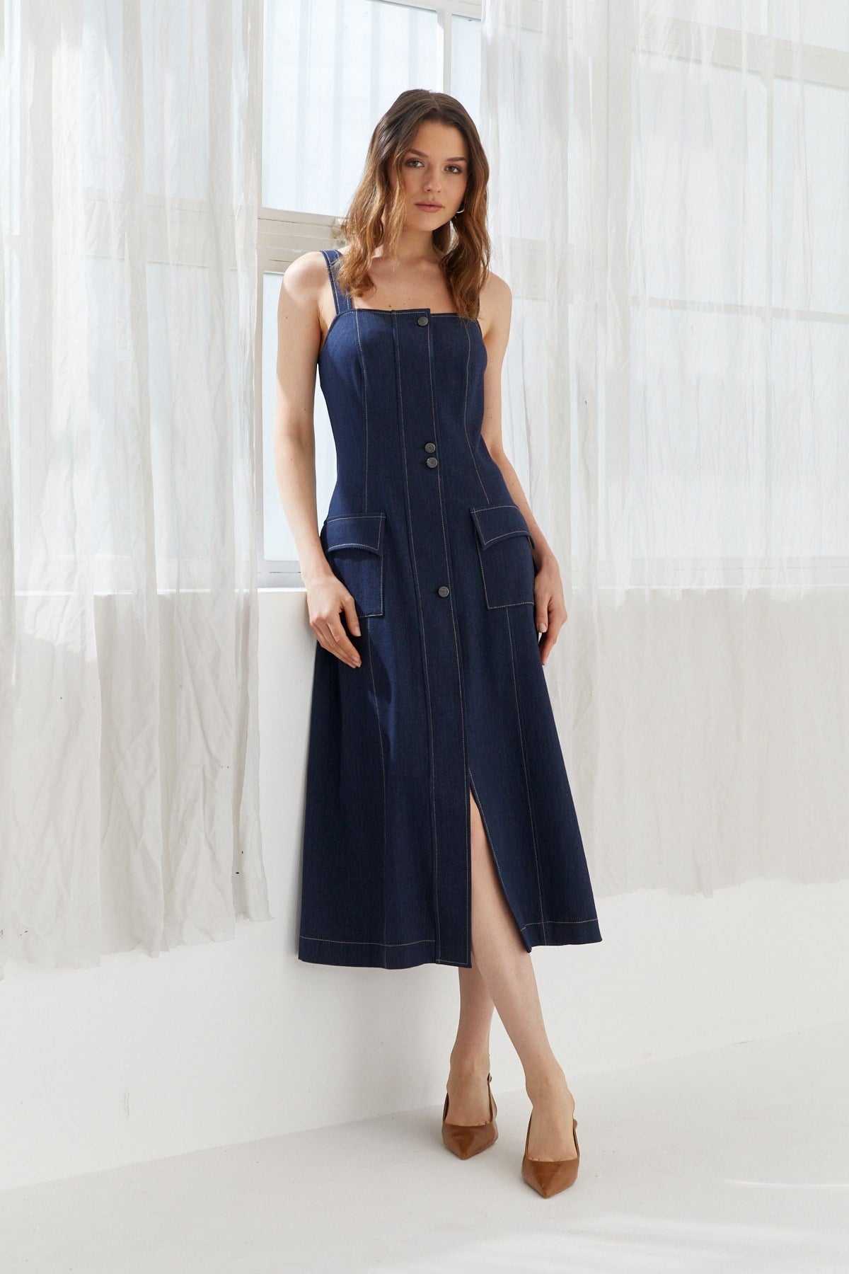 NAAR 32100 ELBİSE LACİVERT