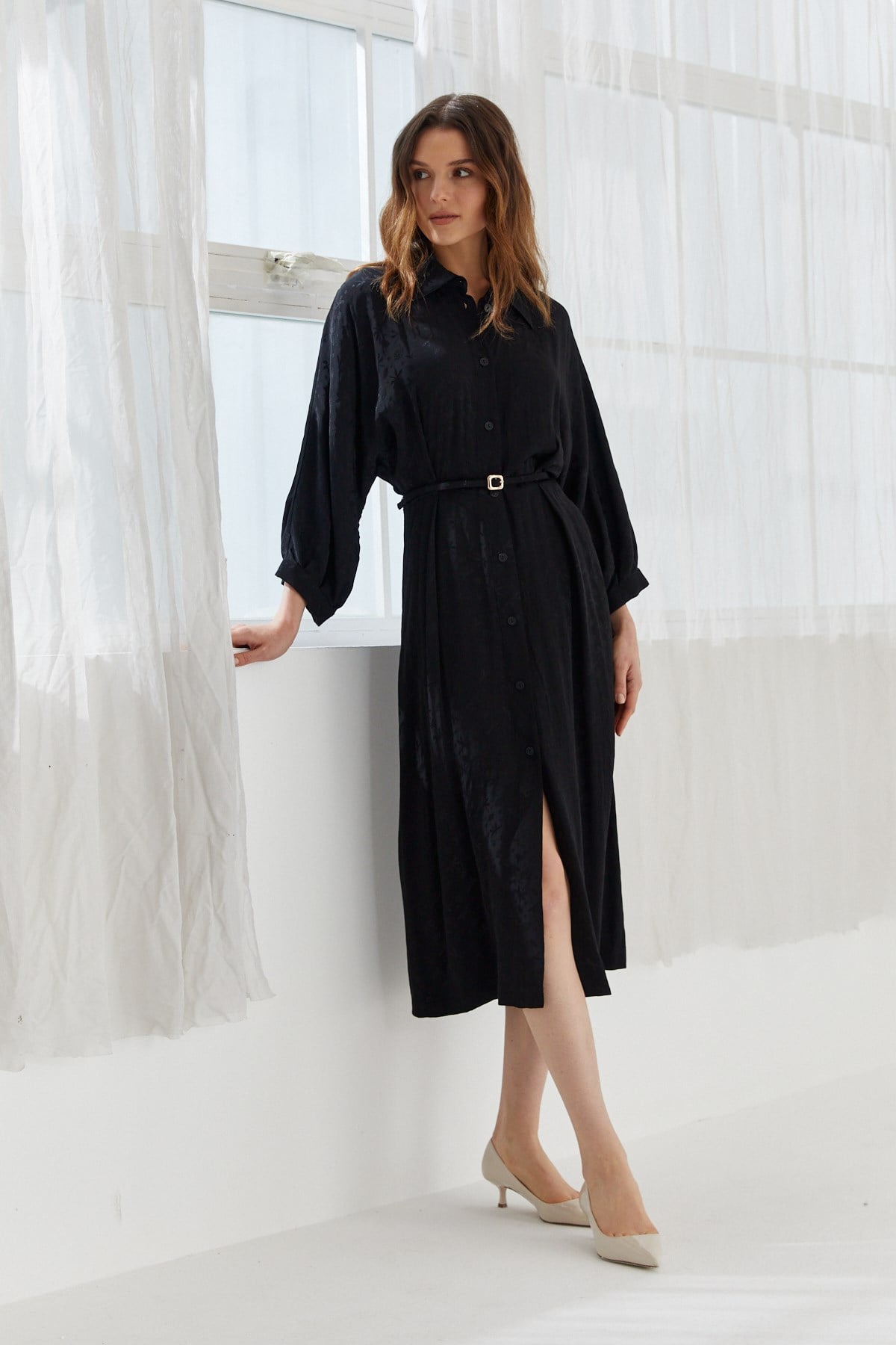 NAAR 32103 ELBİSE SİYAH